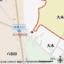 千葉県八街市大木668周辺の地図