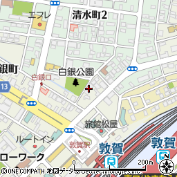 福井県敦賀市白銀町2-18周辺の地図