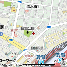 福井県敦賀市白銀町2-19周辺の地図