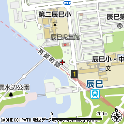 辰巳駅西口自転車駐車場周辺の地図