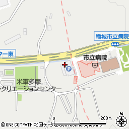 稲城市立病院周辺の地図
