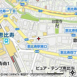 越後屋 喜八郎 恵比寿店周辺の地図