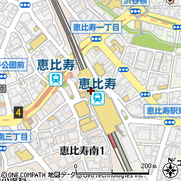 靴下屋アトレ恵比寿店周辺の地図