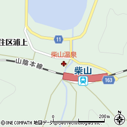 柴山温泉周辺の地図