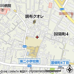東京都調布市国領町4丁目17-5周辺の地図
