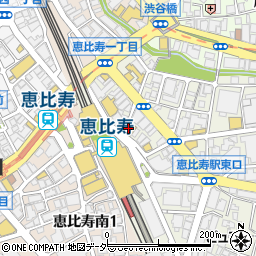 マクドナルド恵比寿駅前店周辺の地図