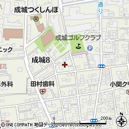 東京都世田谷区成城8丁目周辺の地図