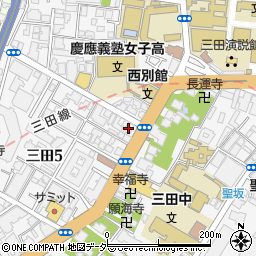 スカイコート三田慶大前周辺の地図