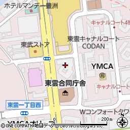 公務員宿舎東雲住宅周辺の地図