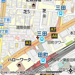 ローソン田町駅三田口店周辺の地図
