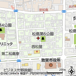 福井県敦賀市松島周辺の地図