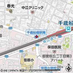 千歳船橋駅南周辺の地図