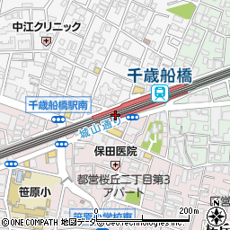 箱根そば 千歳船橋店周辺の地図