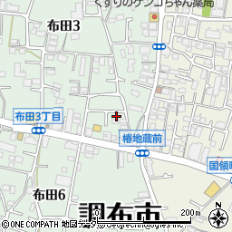 東京都調布市布田3丁目28-52周辺の地図