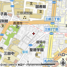 東京都港区三田3丁目周辺の地図