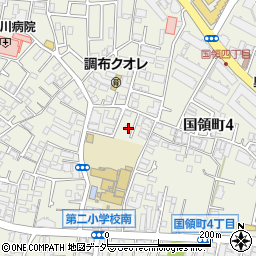東京都調布市国領町4丁目17-4周辺の地図