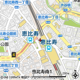 銀座ライオン アトレ恵比寿店周辺の地図