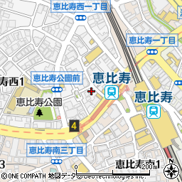 やるき茶屋　恵比寿店周辺の地図