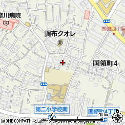 東京都調布市国領町4丁目17周辺の地図