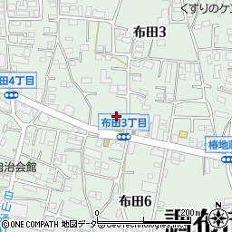 東京都調布市布田3丁目20周辺の地図