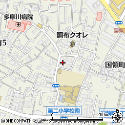 東京都調布市国領町4丁目18周辺の地図