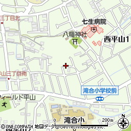 東京都日野市西平山1丁目21周辺の地図