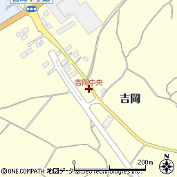 吉岡中央周辺の地図