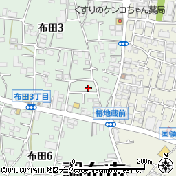 東京都調布市布田3丁目28-45周辺の地図