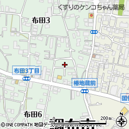 東京都調布市布田3丁目28-43周辺の地図