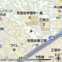 東京都世田谷区三宿1丁目15-6周辺の地図