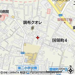 東京都調布市国領町4丁目17-3周辺の地図