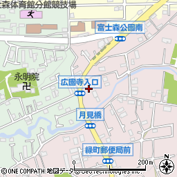 東京都八王子市緑町377周辺の地図