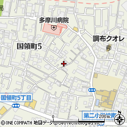 東京都調布市国領町5丁目52-7周辺の地図