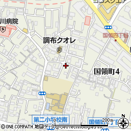 東京都調布市国領町4丁目17-2周辺の地図