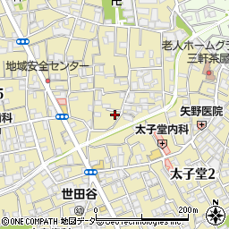 東京都世田谷区太子堂3丁目5-17周辺の地図
