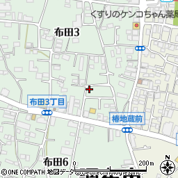 東京都調布市布田3丁目28-38周辺の地図