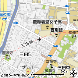 トリニティハウス三田周辺の地図