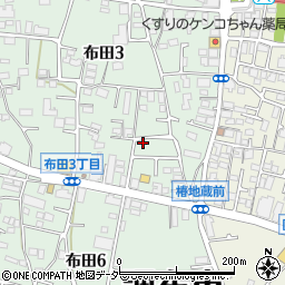 東京都調布市布田3丁目28-37周辺の地図