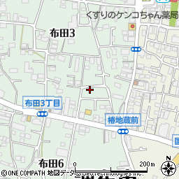 東京都調布市布田3丁目28-36周辺の地図