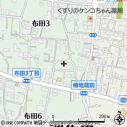 東京都調布市布田3丁目28-34周辺の地図