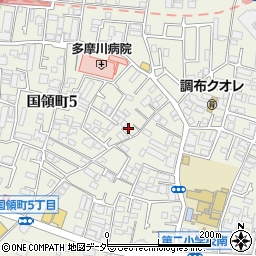 東京都調布市国領町5丁目52-3周辺の地図