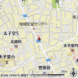ファミリーマート太子堂三丁目店周辺の地図