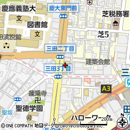 サイゼリヤ 三田慶大前店周辺の地図