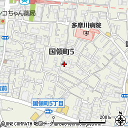 東京都調布市国領町5丁目34-1周辺の地図