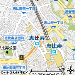 みずほ銀行恵比寿駅西口 ＡＴＭ周辺の地図