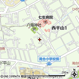 東京都日野市西平山1丁目22周辺の地図