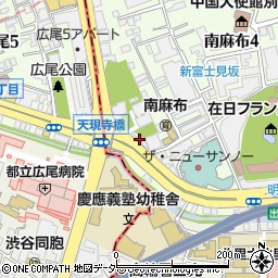 寿し処阿部広尾別館周辺の地図