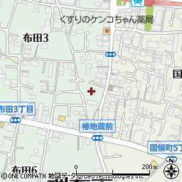 東京都調布市布田3丁目53-3周辺の地図