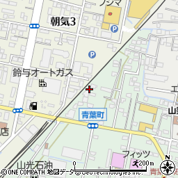 山梨県甲府市青葉町5周辺の地図