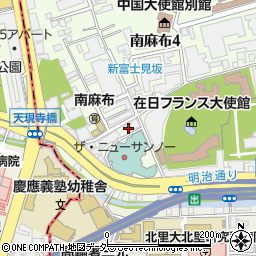 東京都港区南麻布4丁目12-7周辺の地図